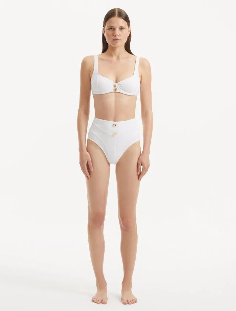 Adva White Bikini Top