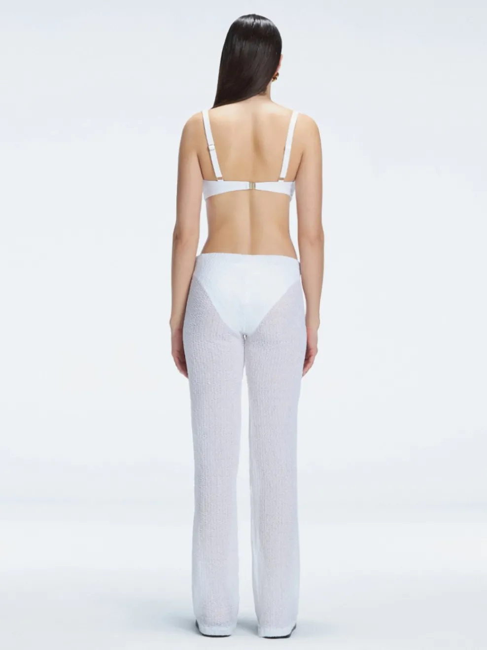 Angelique White High Waist Beach Pant