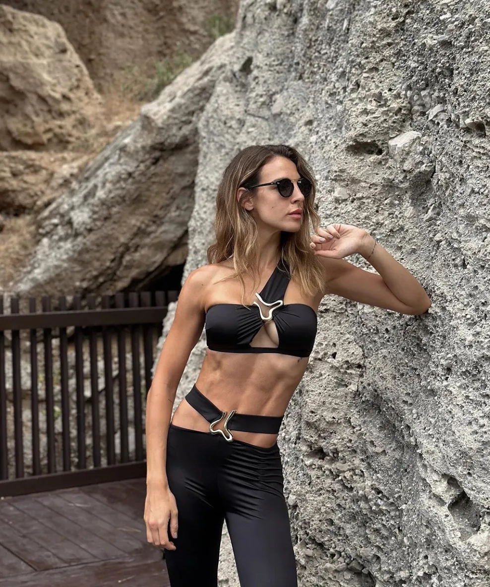 Aslışah Alkoçlar - Sereia Black Bikini Set - Jenna Black Pants