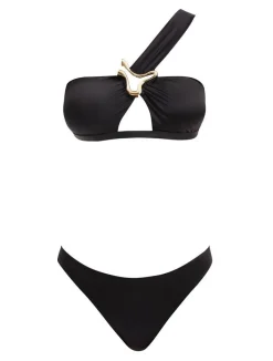 Aslışah Alkoçlar - Sereia Black Bikini Set - Jenna Black Pants