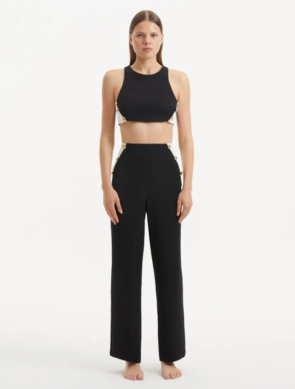 Augustine Black White Top
