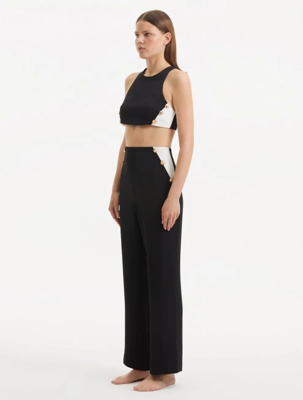Augustine Black White Top