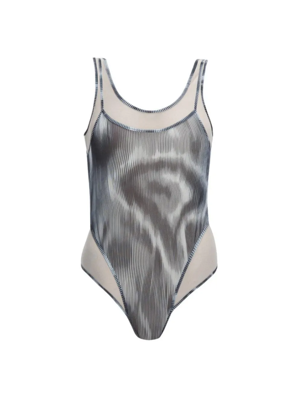Calista Black Plunge One Piece Swimsuit