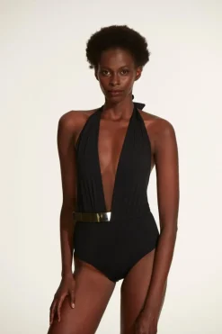 Cameron Diaz - Bridget Shiny Black Swimsuit