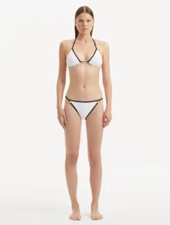 Carina Zavline - Zarya White Bikini Set - Althea White Kaftan