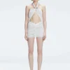 Carolina White Cut-Out Swimdress