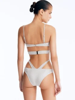 Cassia Silver Bikini Bottom