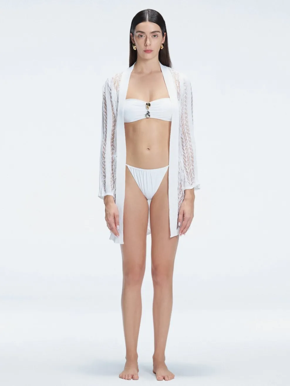 Chantel Long Sleeve Knit Mini Kaftan