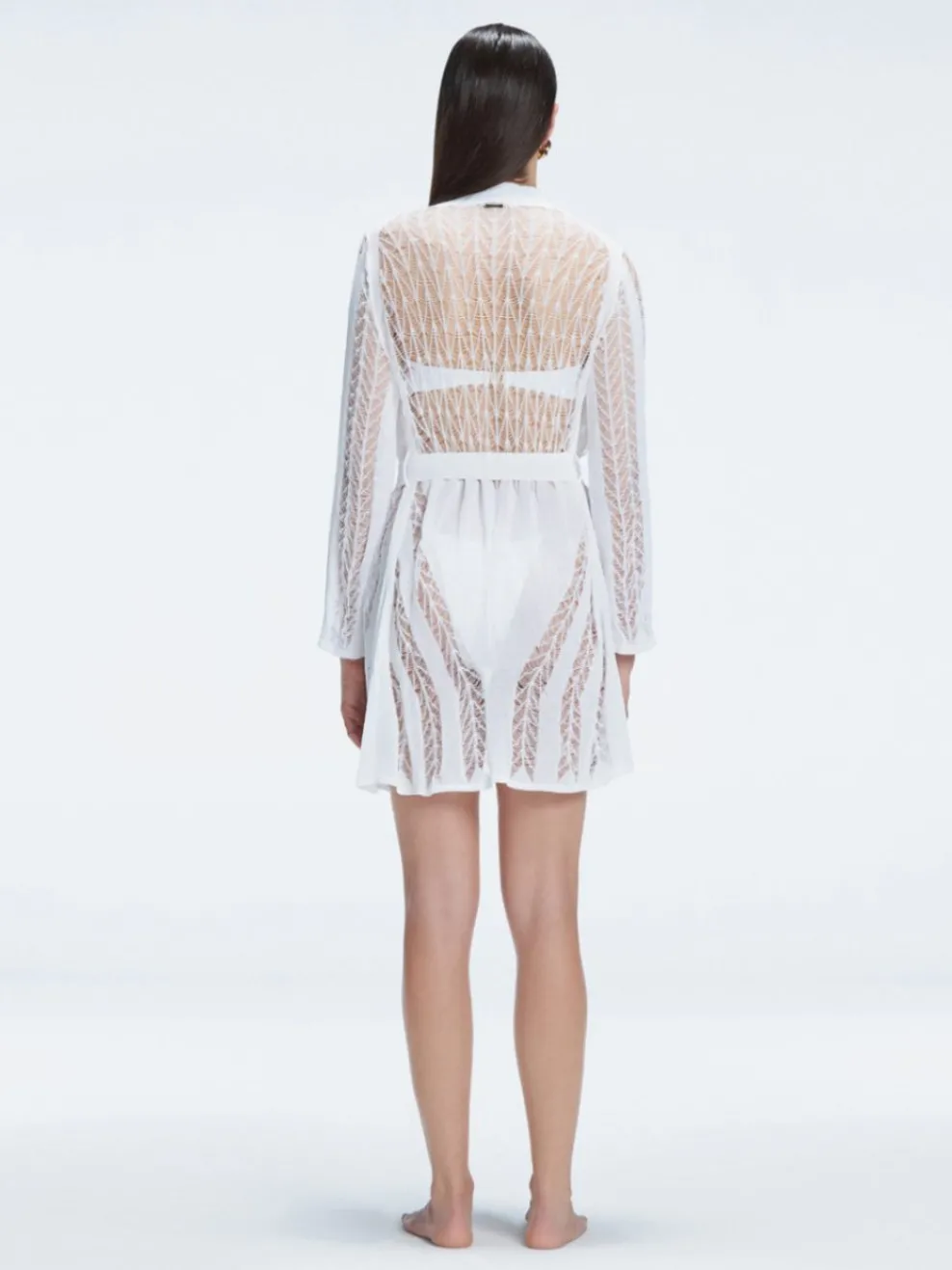 Chantel Long Sleeve Knit Mini Kaftan