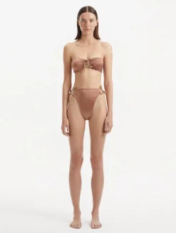 Clyde Brown Bikini Top