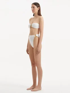 Clyde White Bikini Top