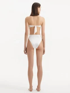 Clyde White Bikini Top