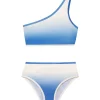 Coco Blue/White Kids Bikini Top