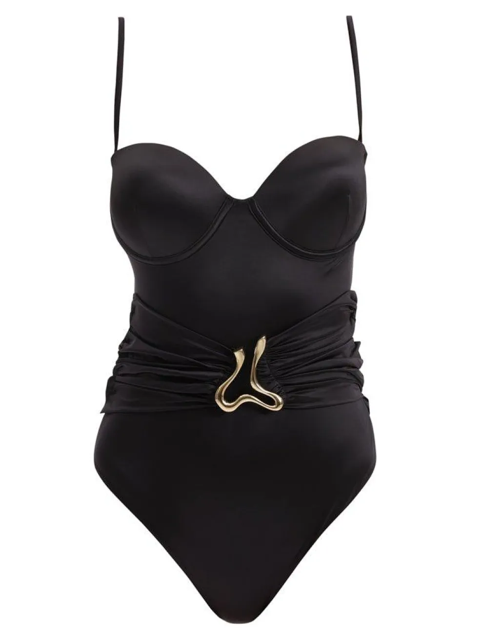 Coral Black Swimsuit