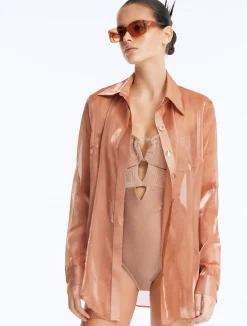 Dilan Deniz - Marche Transparent Beige Sunglasses