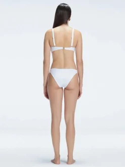 Emilia White Hipster Bikini Bottom