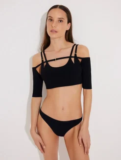 Erie Black Bikini Top