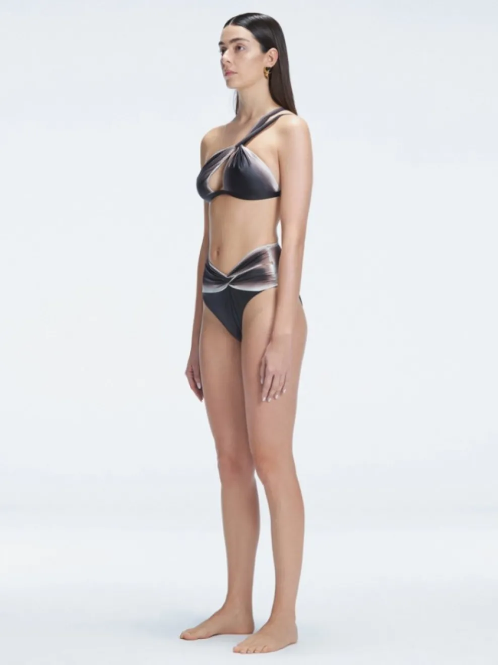 Eva Black High Waist Bikini Bottom