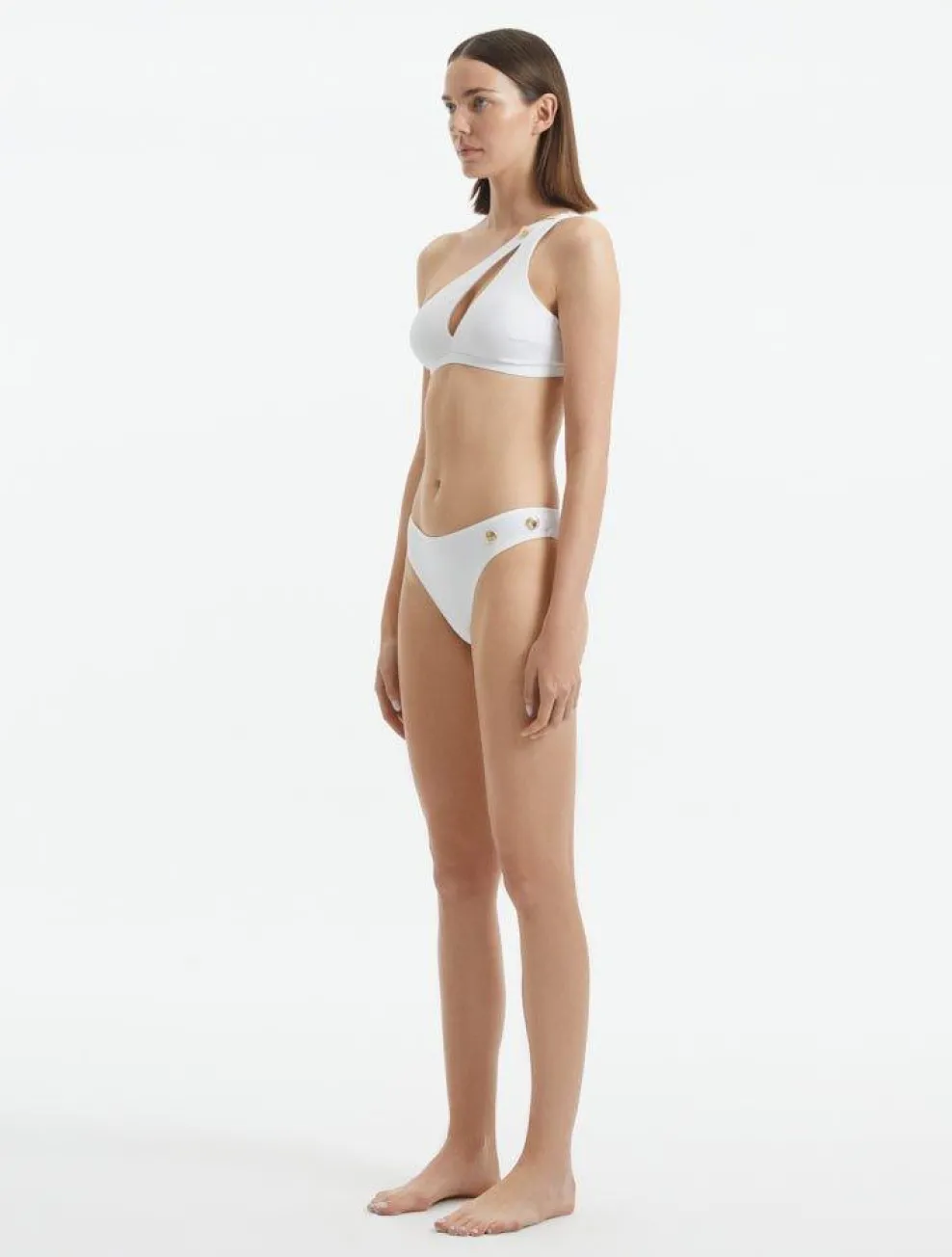 Eyre White Bikini Top
