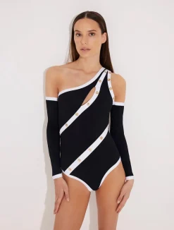 Farah Abdel Aziz - Dido Black/White Swimsuit