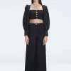 Gemma Top and Valencia Pants Black Set