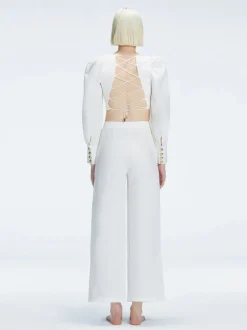 Gemma Top and Valencia Pants White Set