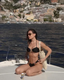 Georgina Mazzeo - Clyde Black Bikini Set