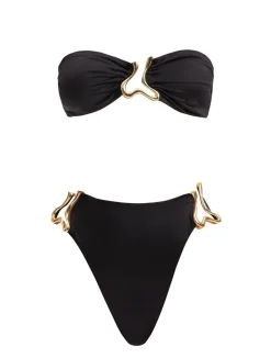 Georgina Mazzeo - Clyde Black Bikini Set
