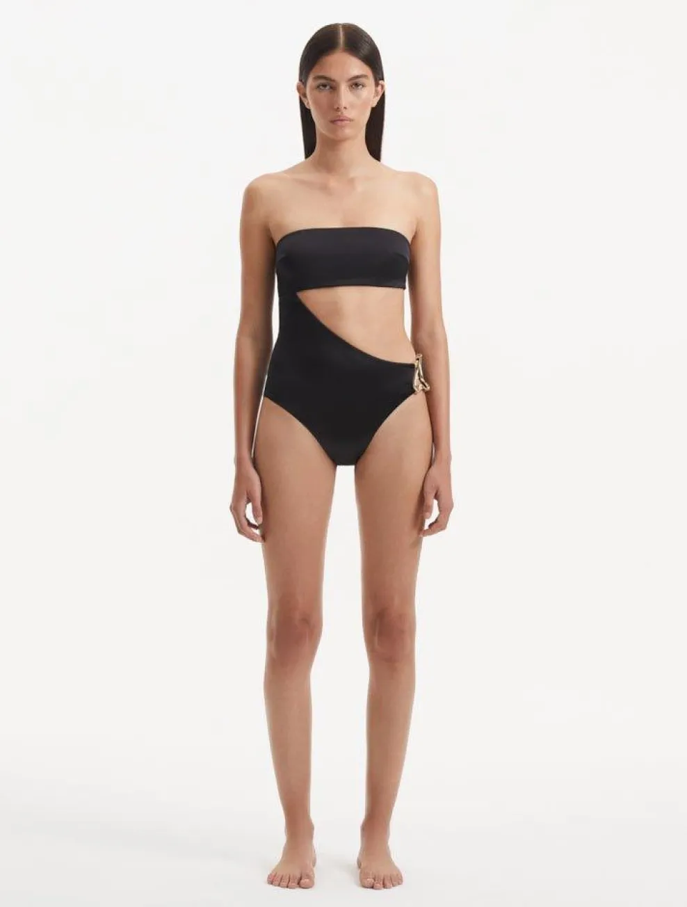Gigi u0026 Bella Hadid - Marilla Black Swimsuit