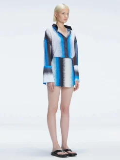 Gillian Blue Degraded Skort