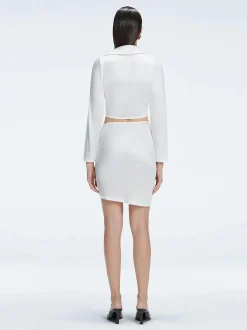 Greta White Shirt and Antonia White Skirt