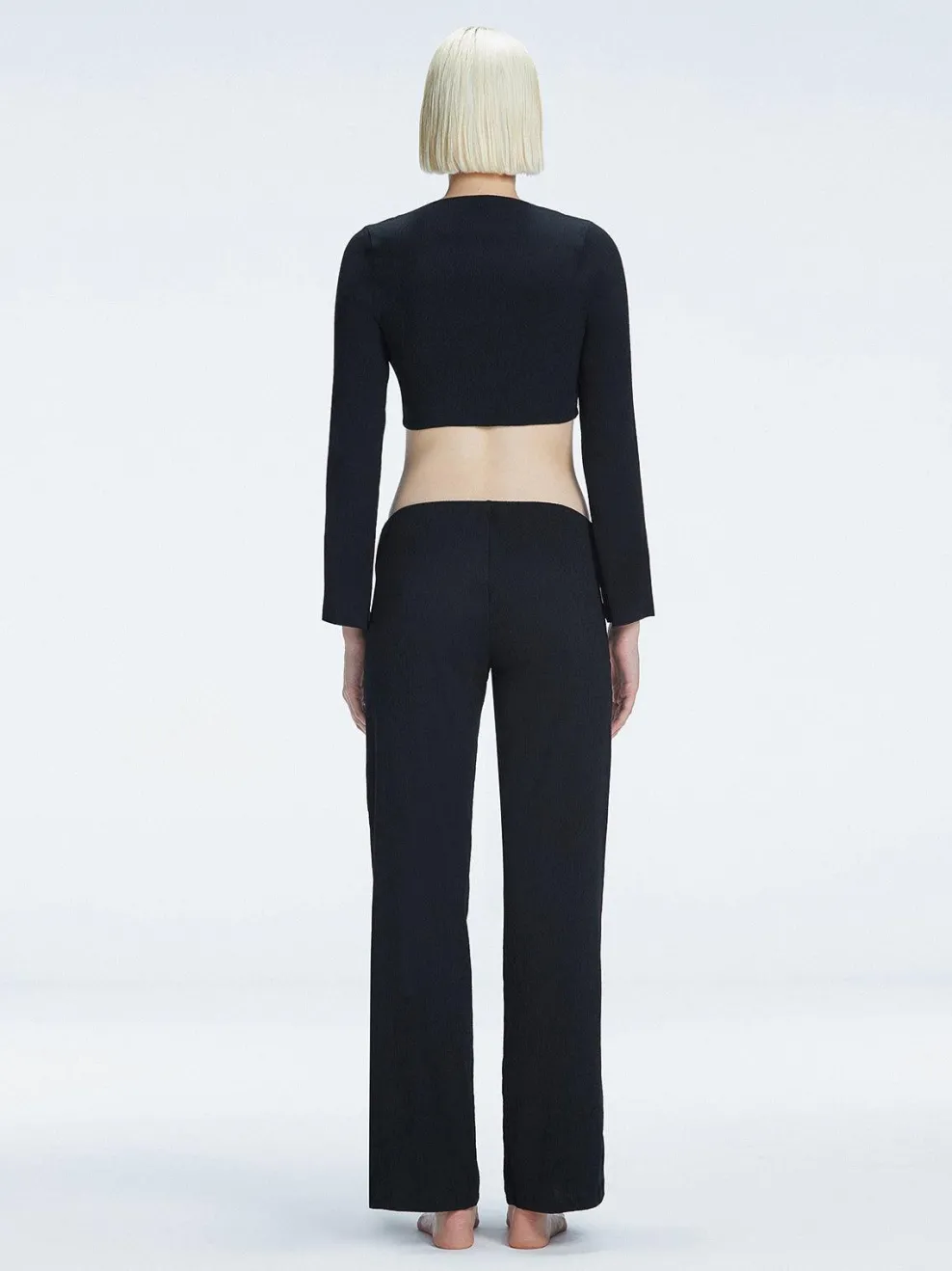 Helena Black Chrochet Accessorised Pant
