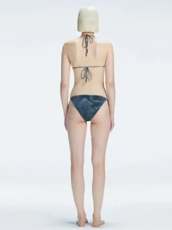 Hermione Black Triangle Bikini Top