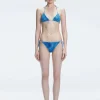 Hermione Blue Triangle Bikini Top