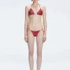 Hermione Red Triangle Bikini Top