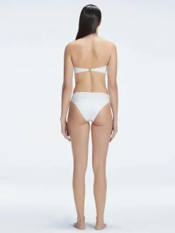 Ilana White Bandeau Bikini Top