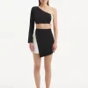 India Black White Skirt