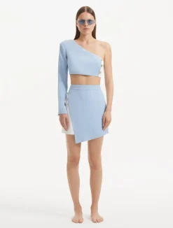 India White Baby Blue Skirt