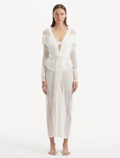 Itzel White Kaftan