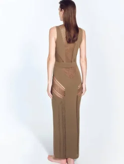 Izzy Khaki Maxi Dress
