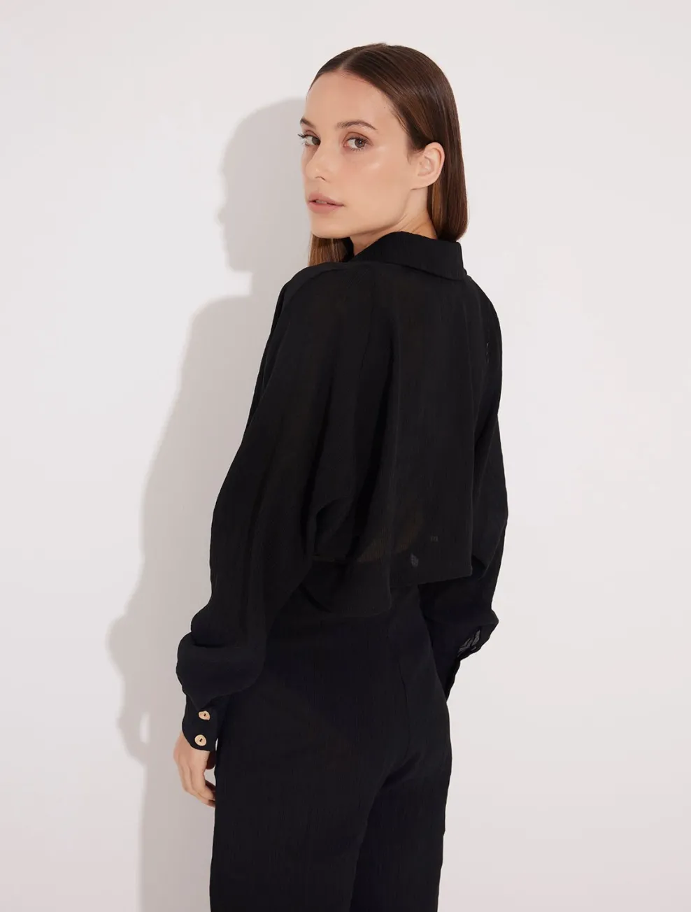 Jacinta Black Shirt and Aura Black Pants