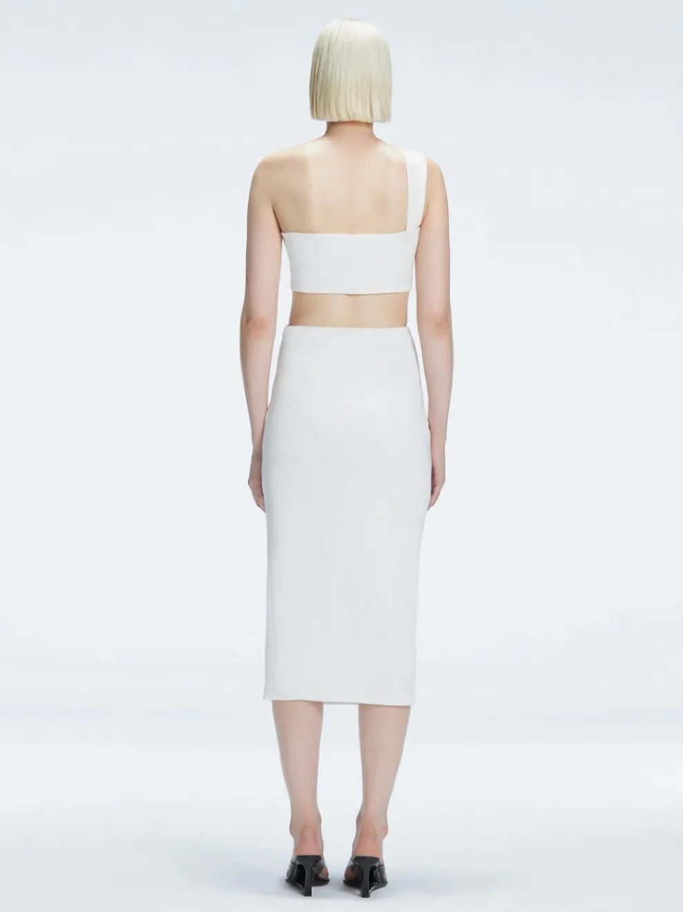 Lane Top and Esmeralda Skirt White Set