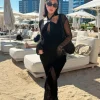 Logina Salah - Itzel Black Kaftan