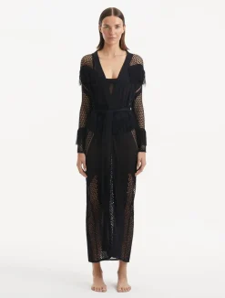 Logina Salah - Itzel Black Kaftan