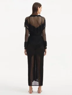 Logina Salah - Itzel Black Kaftan