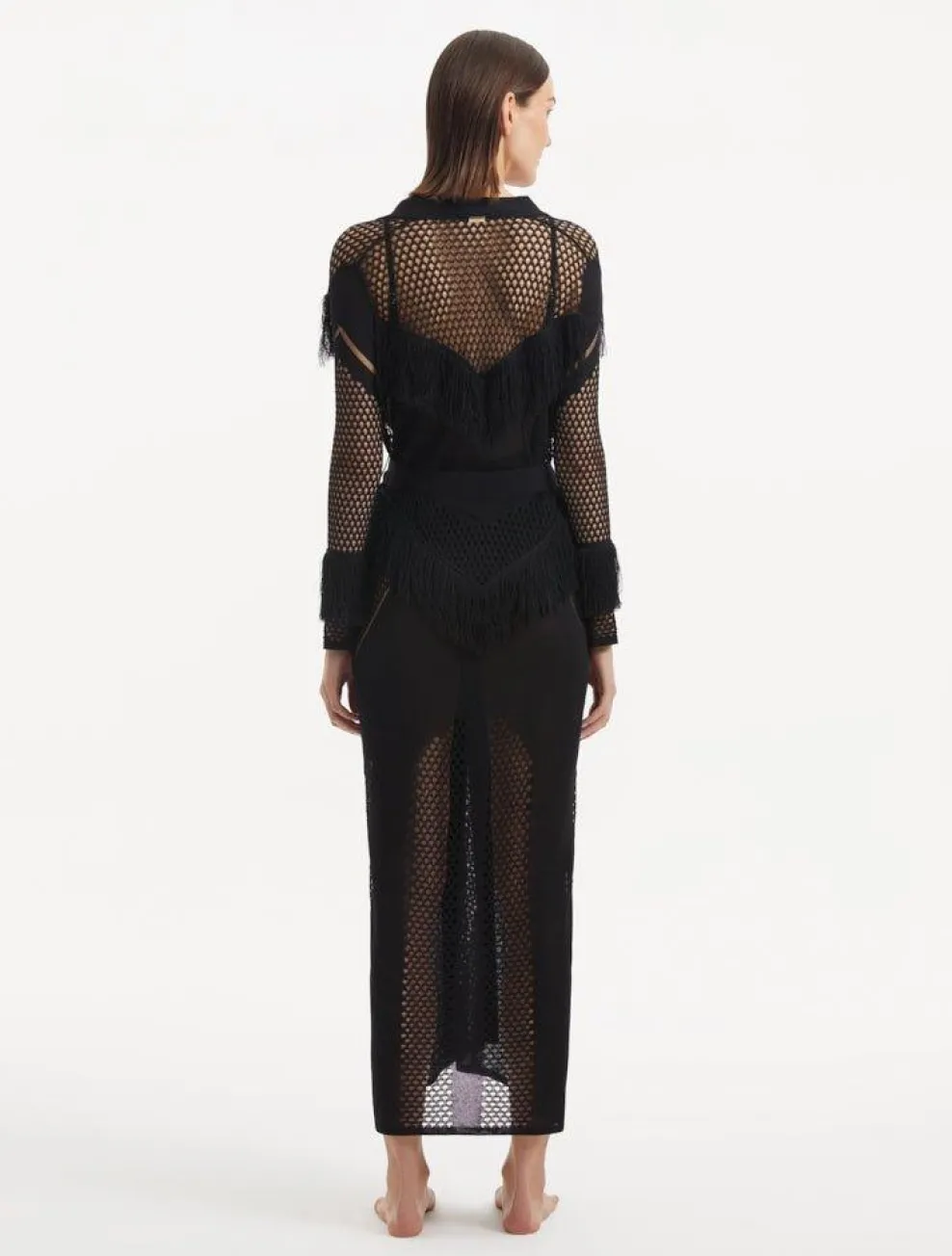 Logina Salah - Itzel Black Kaftan