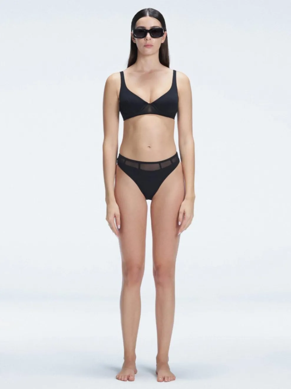 Lorelai Black High Waist Bikini Bottom