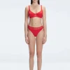 Lorelai Red High Waist Bikini Bottom