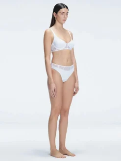 Lorelai White High Waist Bikini Bottom