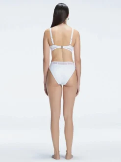Lorelai White High Waist Bikini Bottom